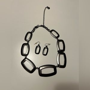 Necklace and earrings